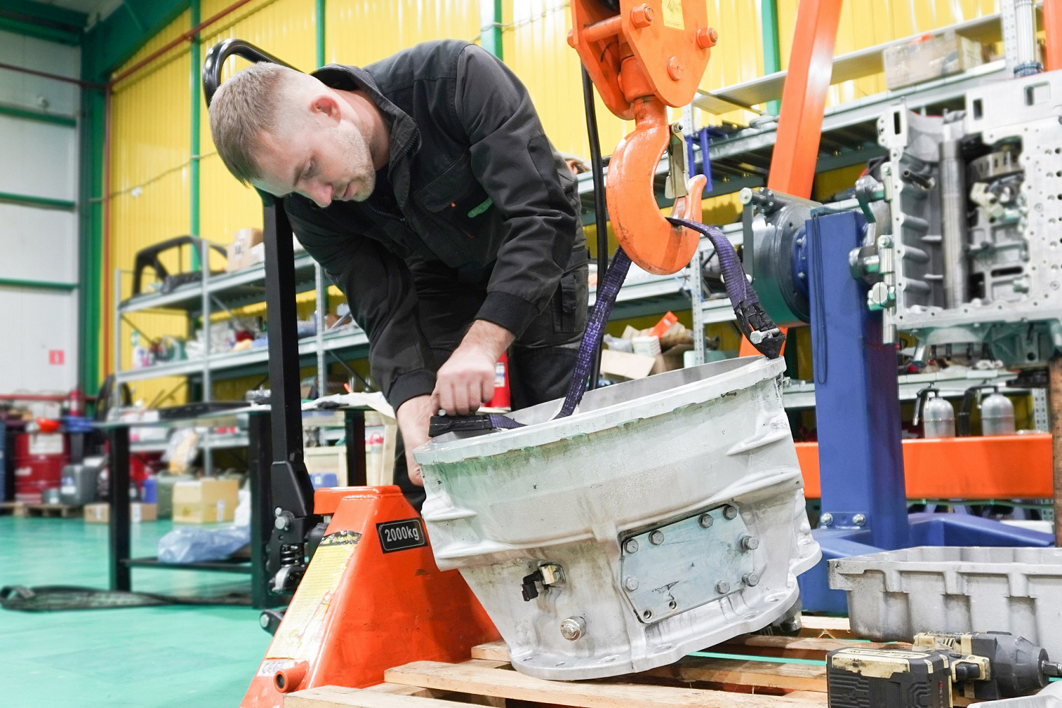 Ремонт коробки передач карьерного самосвала SANY SKT90