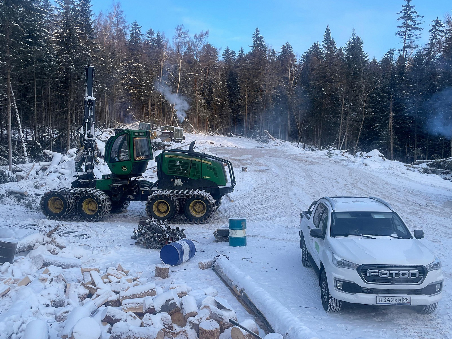 Капитальный ремонт двигателя John Deere для харвестера 1270G